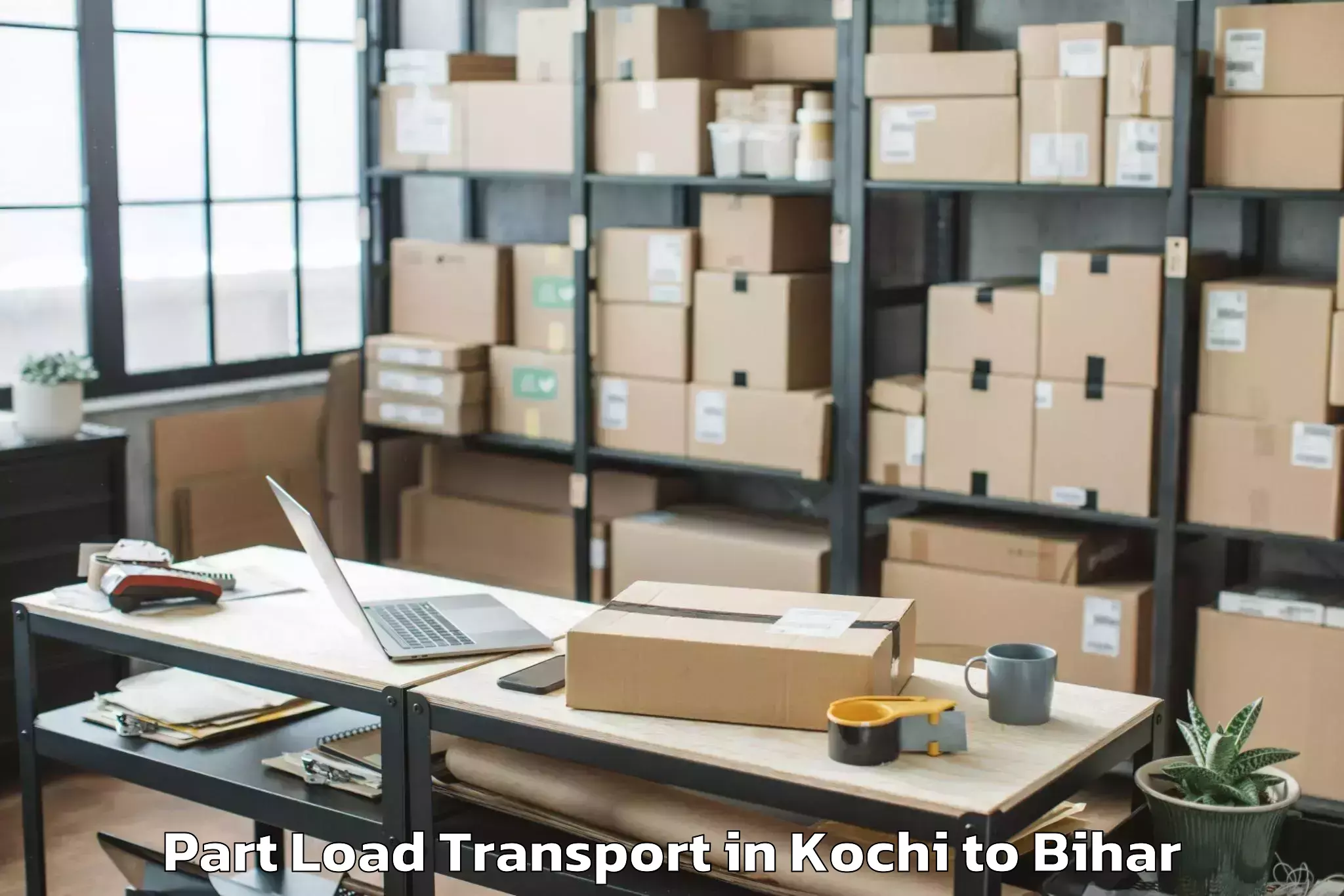 Top Kochi to Tilouthu Part Load Transport Available